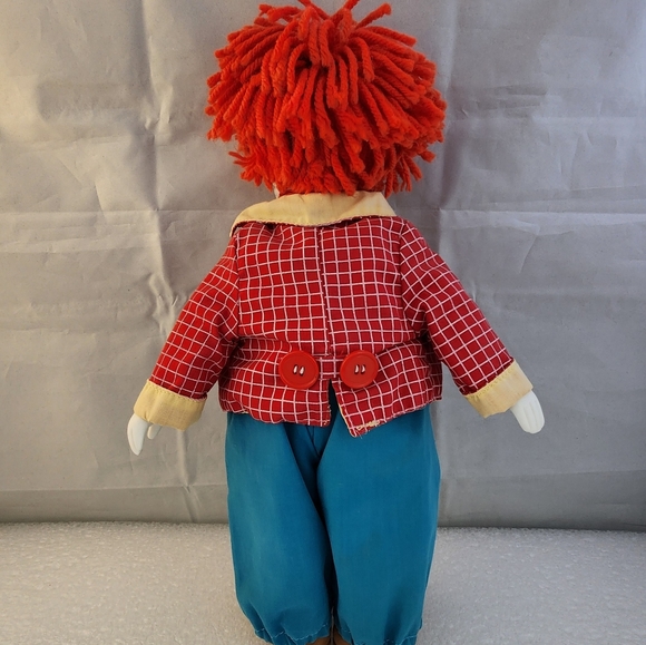 L'il Chips Vtg Porcelain Musical Wind Up Clown Doll Figure Russ Berrie Circus - Picture 4 of 13